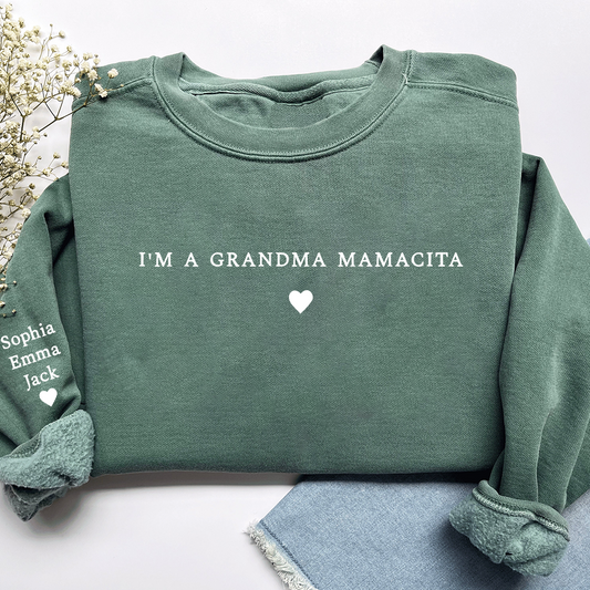 I'm a Grandma Mamacita , Nana Gift, Gift For Grandma And Grandkids Merry Christmas Sweatshirt