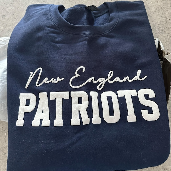 Custom Team Name Sweatshirt, Mascot Sweatshirt, Puff Print, Embossed Print, Gift for Mom, Christmas Gift Idea, School Spirit Sweatshirt