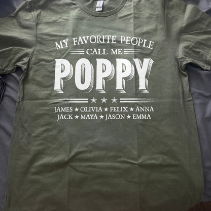My Favorite People Call Me Papa With Kids Father's Day