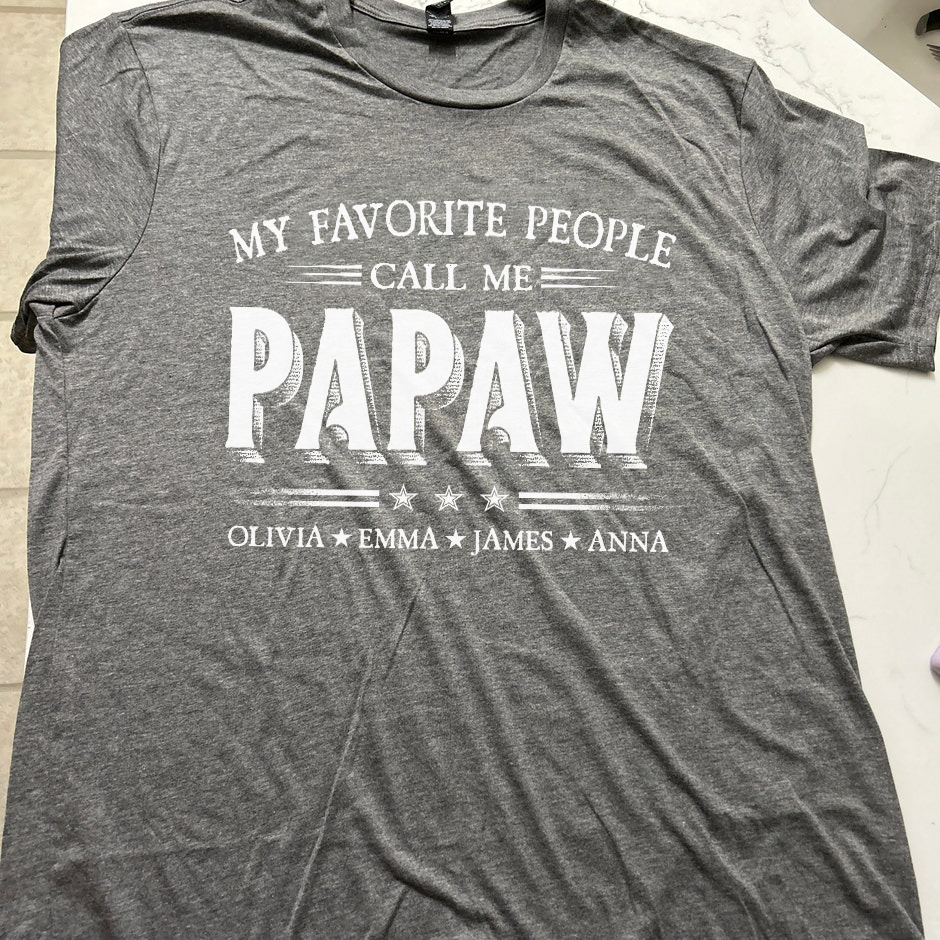 My Favorite People Call Me Papa With Kids Father's Day V4