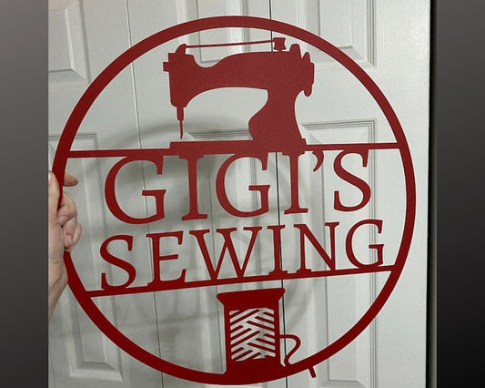 Cyber Sale, Sewing room sign, Personalized Gift, metal sewing sign, quilting sign, gift for her, gift for grandma gift for mom