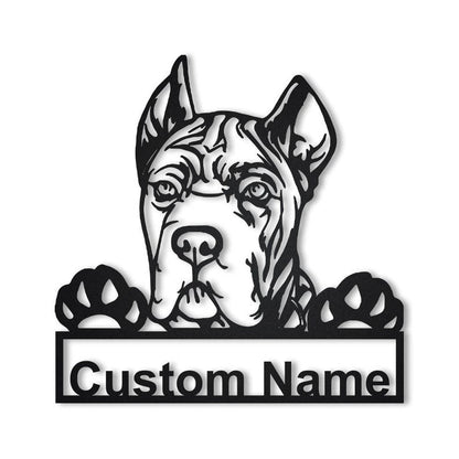 Personalized Cane Corso Dog Metal Sign Art, Custom Cane Corso Dog Metal Sign, Dog Gift, Birthday Gift, Animal Funny