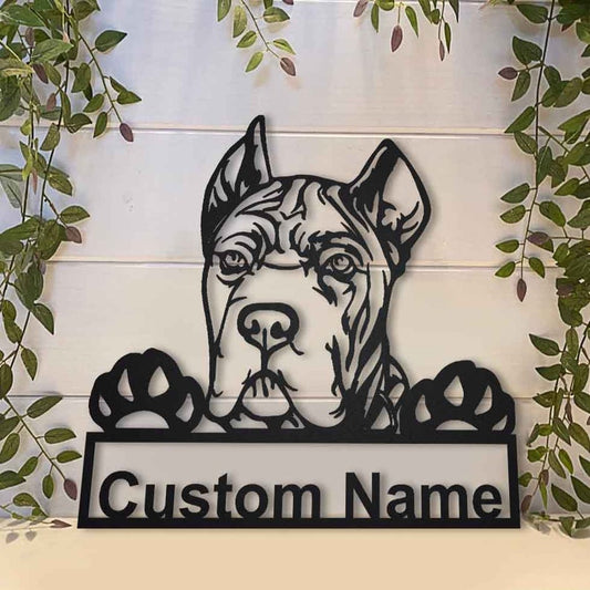 Personalized Cane Corso Dog Metal Sign Art, Custom Cane Corso Dog Metal Sign, Dog Gift, Birthday Gift, Animal Funny