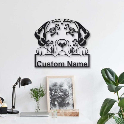 Personalized Catahoula Leopard Dog Metal Sign Art, Custom Catahoula Leopard Dog Metal Sign, Dog Gift