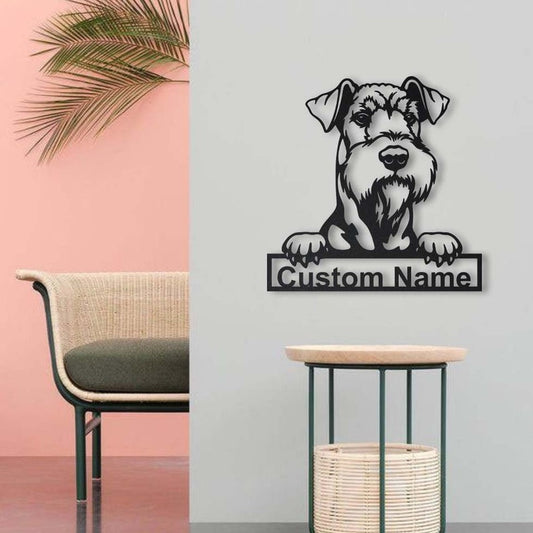 Personalized Airedale Terrier Dog Metal Sign Art, Custom Airedale Terrier Metal Sign, Airedale Terrier Funny