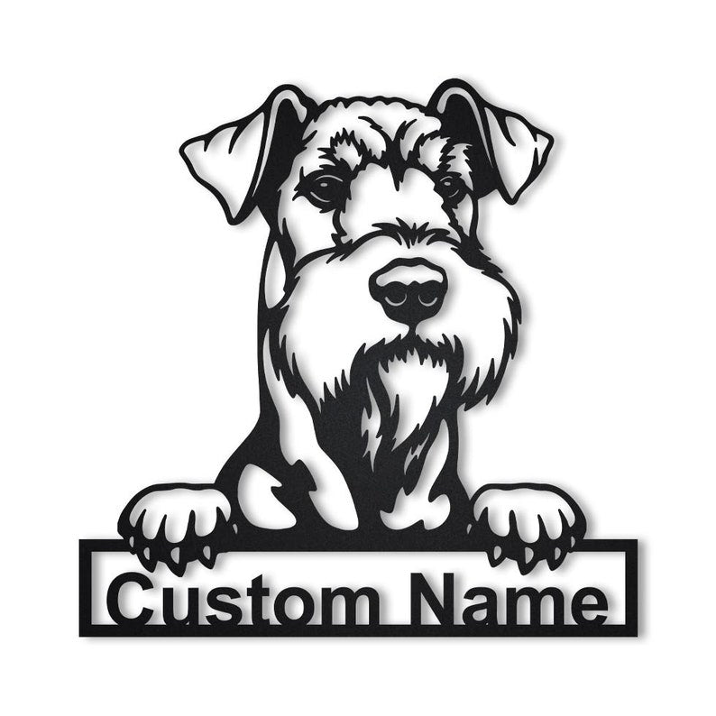 Personalized Airedale Terrier Dog Metal Sign Art, Custom Airedale Terrier Metal Sign, Airedale Terrier Funny