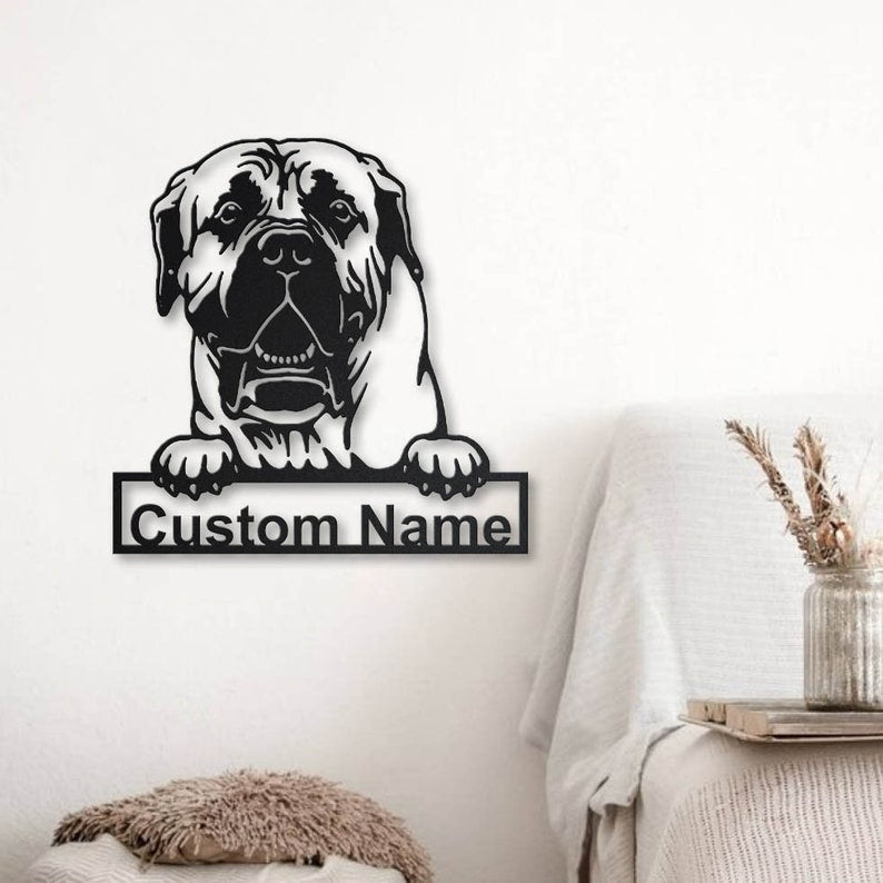Personalized Boerboel Dog Metal Sign Art, Custom Boerboel Dog Metal Sign, Dog Gift, Birthday Gift, Animal Funny
