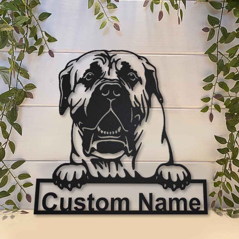 Personalized Boerboel Dog Metal Sign Art, Custom Boerboel Dog Metal Sign, Dog Gift, Birthday Gift, Animal Funny