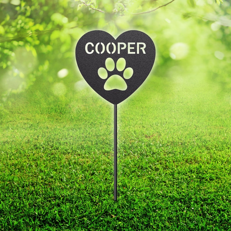 Godmerch- Cut Metal Sign- Metal Pet Memorial Stake, Metal Garden Stake, Cat Memorial, Dog Memorial, Metal Garden Stake