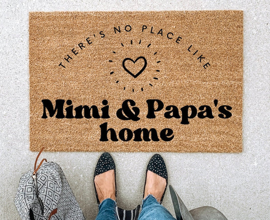 Grandparent gift for grandma gift for grandpa Custom doormat mother's day gift housewarming gift customized door mat mom gift