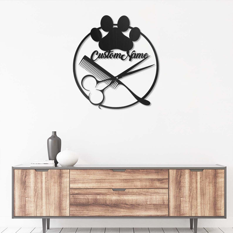 Godmerch- Cut Metal Sign- Custom Dog Grooming Metal Wall Art, Dog Hair Salon Home Decor, Gift For Dog Lover, Home Decor