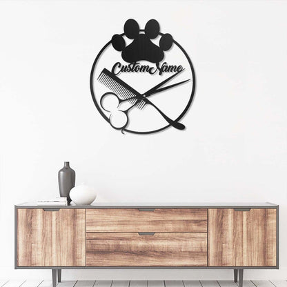 Godmerch- Cut Metal Sign- Custom Dog Grooming Metal Wall Art, Dog Hair Salon Home Decor, Gift For Dog Lover, Home Decor