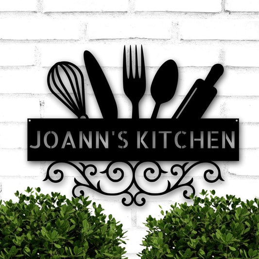 Kitchen Wall Decor, Grandma, Nana, Mom Farmhouse Decor, Personalized Gift for Her, Mother's Day Gift, Kitchen Sign for Here, Kitchen Sign