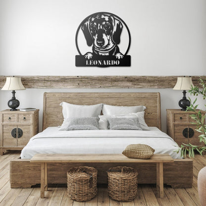Godmerch- Cut Metal Sign- Custom Dachshund Metal Wall Art, Gift For Dog Lover, Home Decor