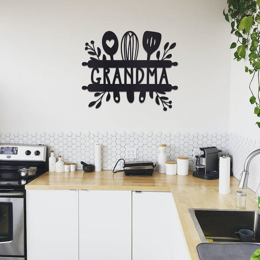 Metal Grandma Sign, Grandma Sign, Metal Kitchen Sign, Home Decor Sign, Metal Kitchen Decor Sign, Housewarming Gift Idea, Metal Grandma Sign