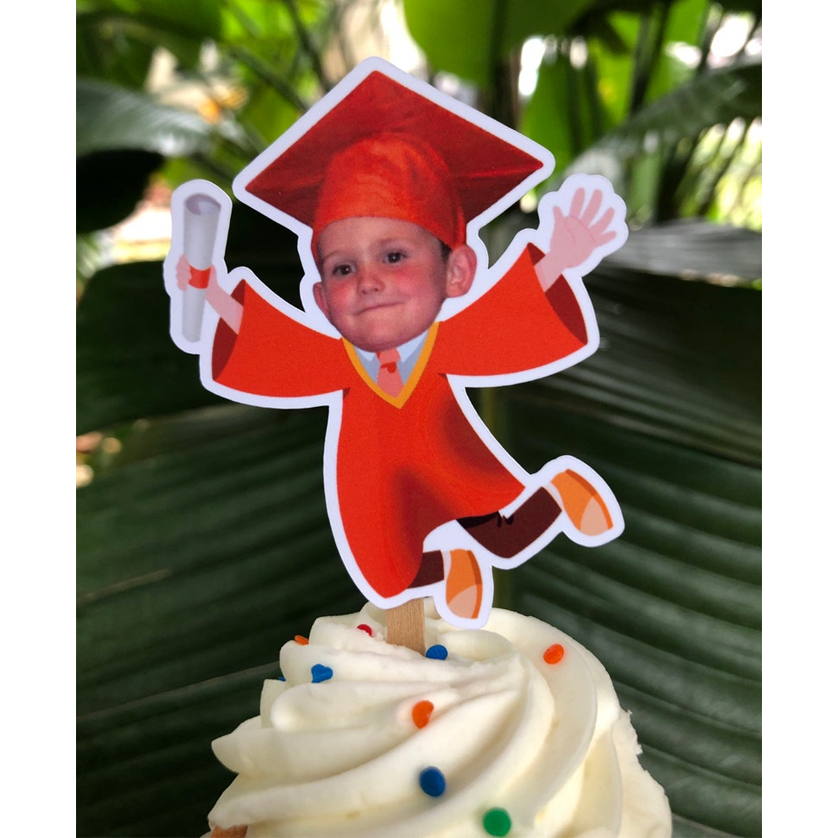 Funny Graduation Cupcake Toppers, Graduate Party Gift, Graduation Cupcake Topper, School University High School