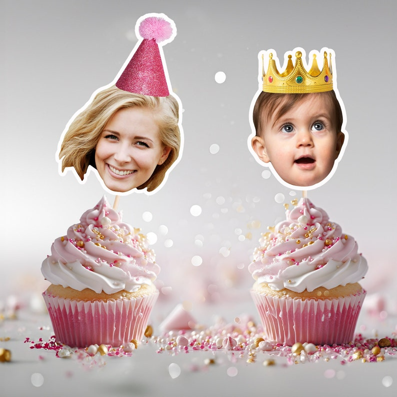 Face Cupcake Topper, Custom cupcake Topper, Cupcake Topper face, Baby Face Cupcake Topper, Face Topper, Cupcake Face Topper