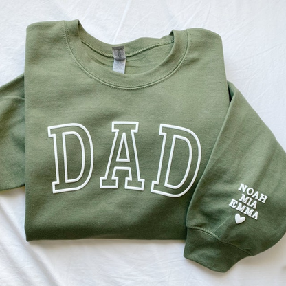 Personalized Mama Sweatshirt with Kid Names on Sleeve, Christmas Gift, Birthday Gift for Mom, New Mom Gift