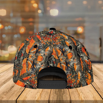 Personalized Dad Hat – Papa with Kids' Names and Fist Bump Design, Camouflage Style, Father’s Day Gift