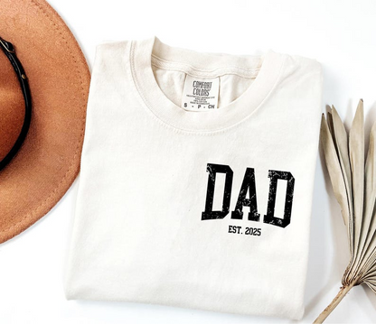 Comfort Colors® Custom Dad Est Shirt