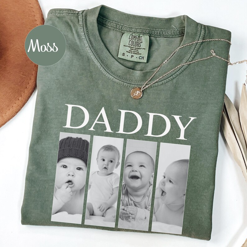 Custom Grandpa Photo Shirt – Personalized Gift for Grandpa, Grandfather, Papa – Kids Photo Shirt for Holiday & Father's Day