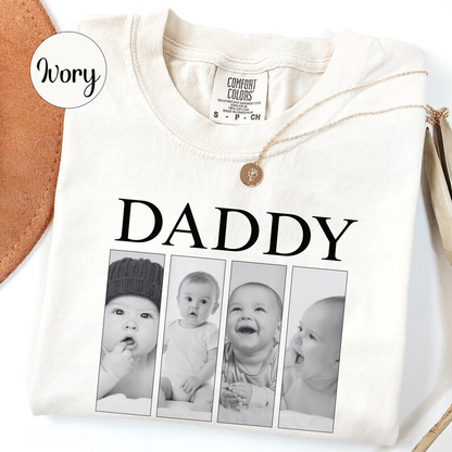 Custom Grandpa Photo Shirt – Personalized Gift for Grandpa, Grandfather, Papa – Kids Photo Shirt for Holiday & Father's Day