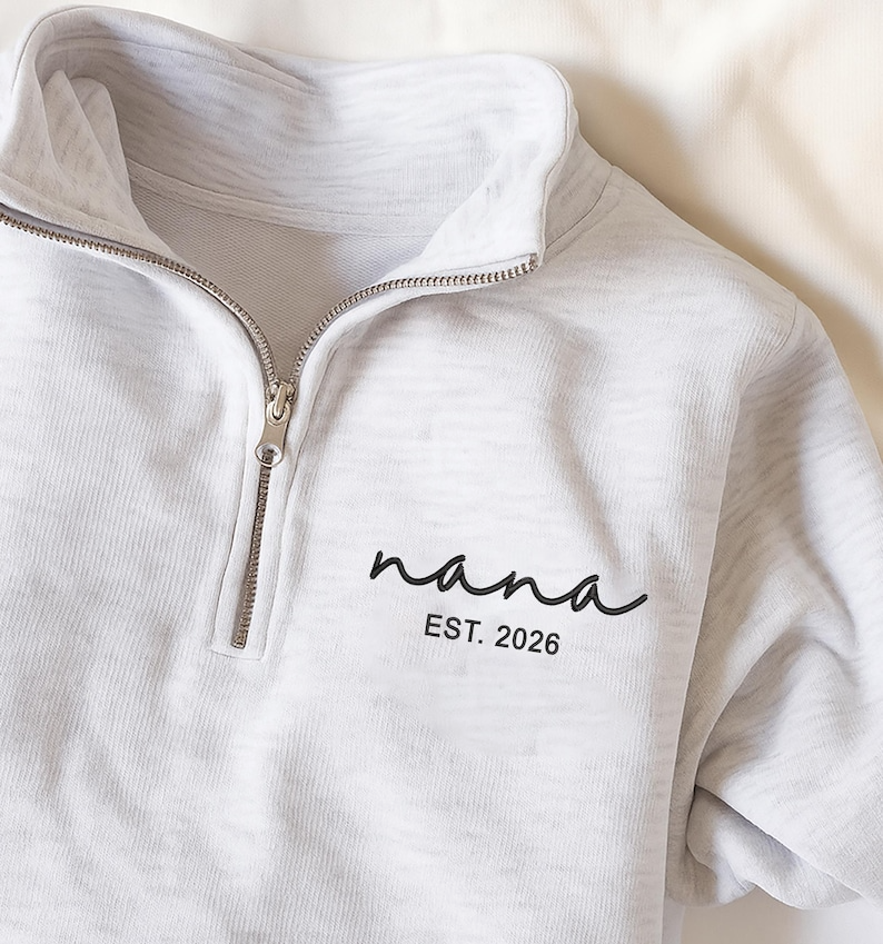 Personalized Mama & Papa Matching Embroidered Set – Custom Family Name Sweatshirt and Sweatpants – Est. 2025 Embroidery Outfit – Parents Gift for Christmas, Anniversary