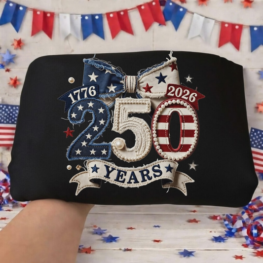 Patriotic USA 250 Years T Shirt Independence Day Tee 1776-2026 Vintage Red White Blue Flag Graphic