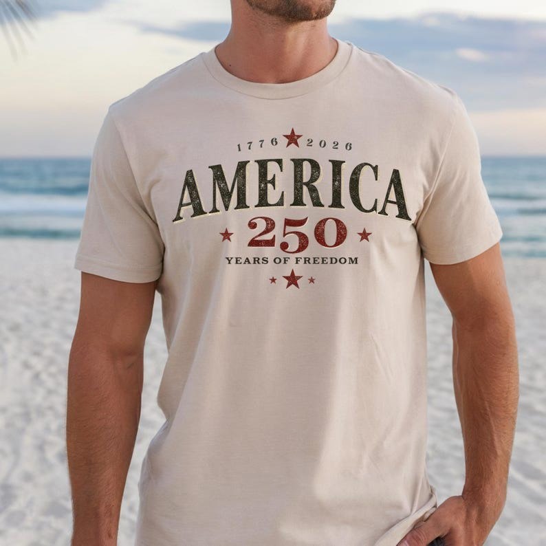 250 Years of Freedom Shirt, America 1776-2026 Patriotic Tee, Fourth of July Celebration Apparel, American Heritage Design
