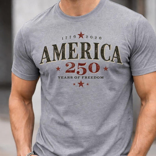 250 Years of Freedom Shirt, America 1776-2026 Patriotic Tee, Fourth of July Celebration Apparel, American Heritage Design
