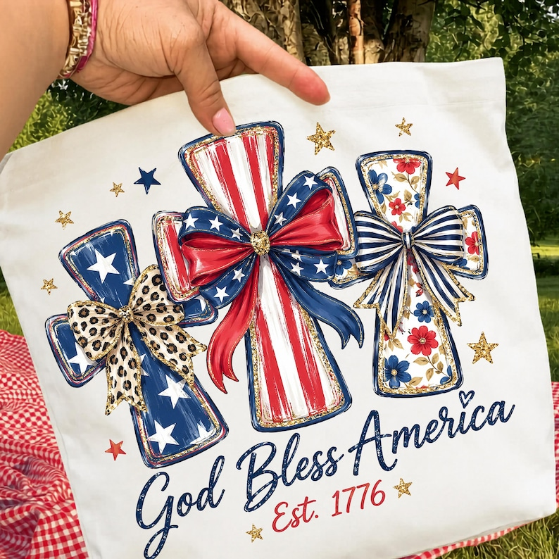 God Bless America Cross Shirt, Vintage Patriotic Christian Tee, USA Flag Floral Cross Fourth of July Shirt, 250th Anniversary Shirt