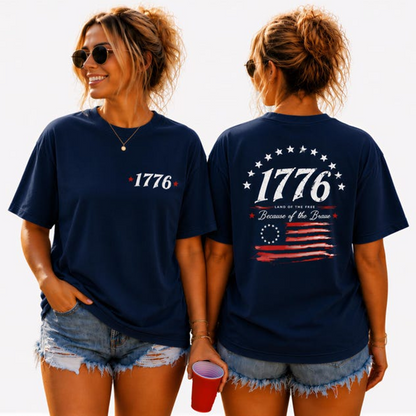 Vintage 1776 Patriotic Shirt, Betsy Ross American Flag Tee, Red White Blue Independence Day Shirt for Adults, 250th Anniversary Shirt