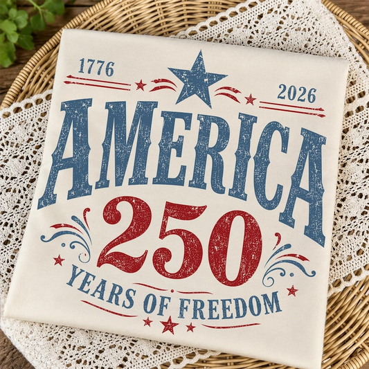 America 250 Years of Freedom Shirt, USA 250th Anniversary T-Shirt, Patriotic Independence Day Tee, 1776 2026 Celebration Shirt