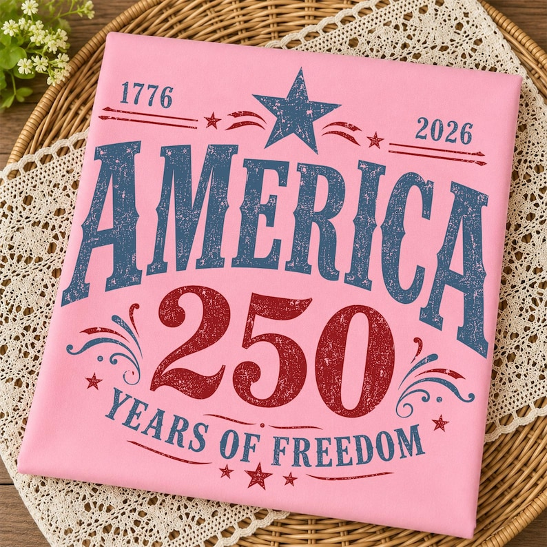 America 250 Years of Freedom Shirt, USA 250th Anniversary T-Shirt, Patriotic Independence Day Tee, 1776 2026 Celebration Shirt