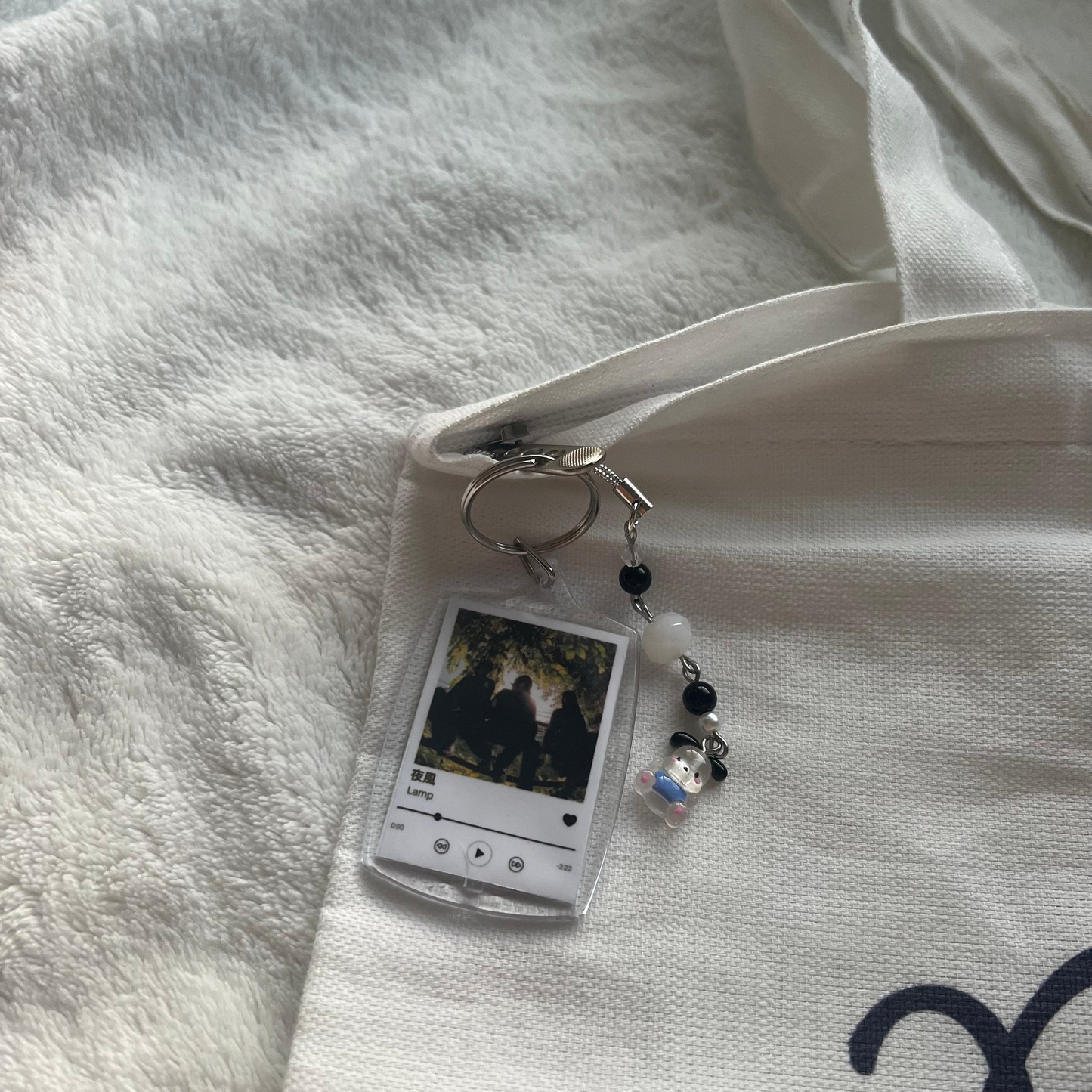 Personalized Song Player Keychain With Photo, Custom Anniversary Keepsake Gift