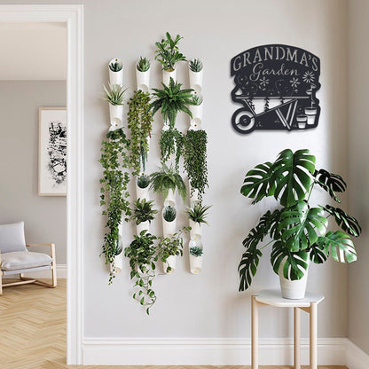 Grandma's Garden Sign Metal Sign For Outdoor, Indoor Garden Sign For Grandma Metal Wall Abstract Gift For Grandma Non