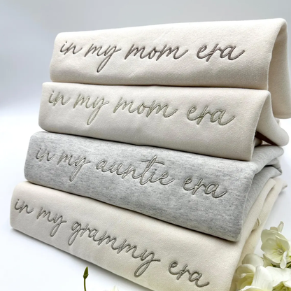 Embroidered 'In My Mom/Grandma Era' Personalized Kids Names