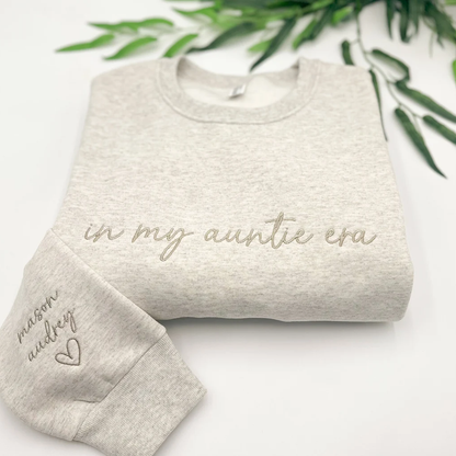 Embroidered 'In My Mom/Grandma Era' Personalized Kids Names