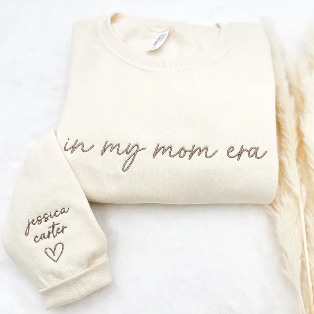 Embroidered 'In My Mom/Grandma Era' Personalized Kids Names