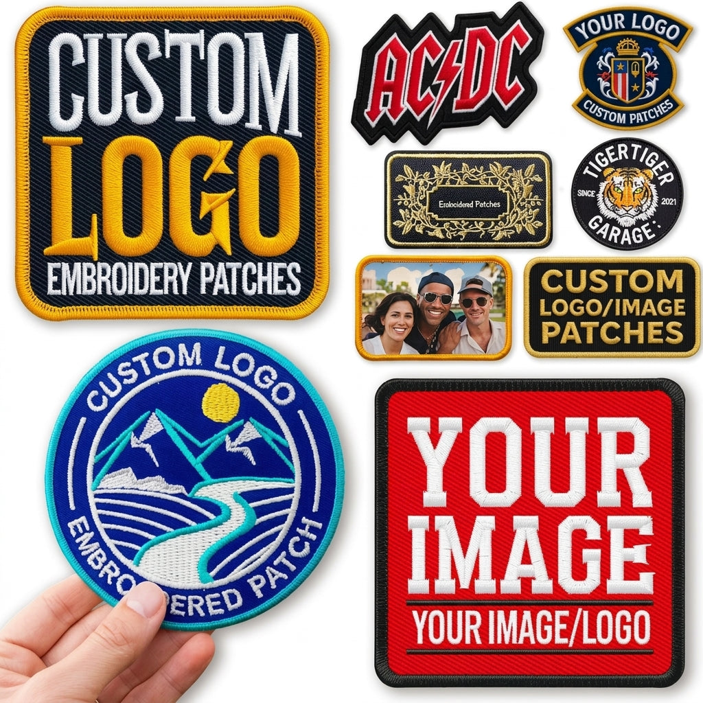 Patch Gift for Clothing, Hats, Jacket, Bags, Military, Uniform, Company - Personalized Embroidered Patches - Custom Logo, Image, Text