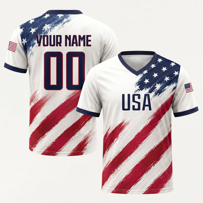 The "Team USA" Personalized Patriotic Sports Jersey