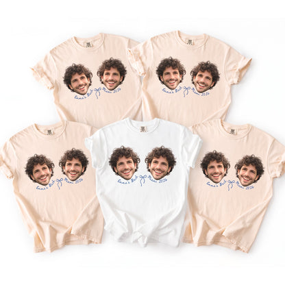 Custom Face Bachelorette Party T-Shirt for Bridesmaids - Personalized Groom Face Graphic TShirt