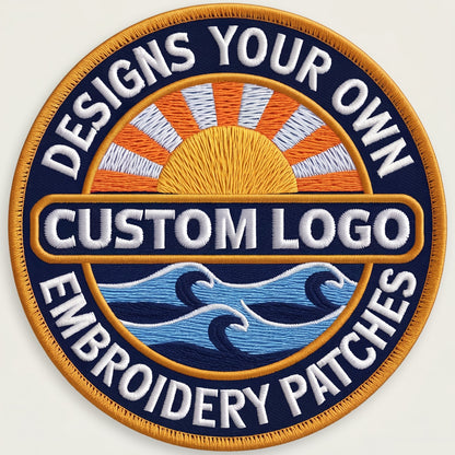 Custom Embroidered Patch, Personalized Logo Patches, Custom Image Text Patch for Jackets, Iron On Sew On Hook & Loop Patch, Business Team Group Gift