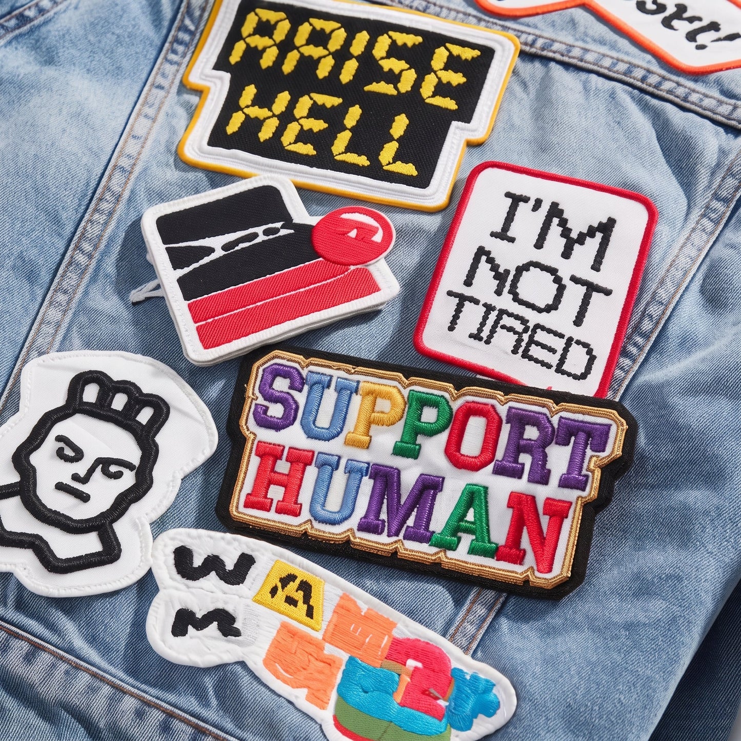 Custom Embroidered Patch, Personalized Logo Patches, Custom Image Text Patch for Jackets, Iron On Sew On Hook & Loop Patch, Business Team Group Gift
