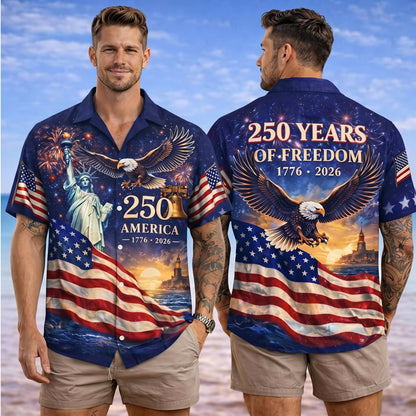 The America 250th Anniversary Limited Edition Hawaiian Shirt