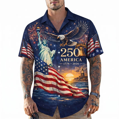 The America 250th Anniversary Limited Edition Hawaiian Shirt