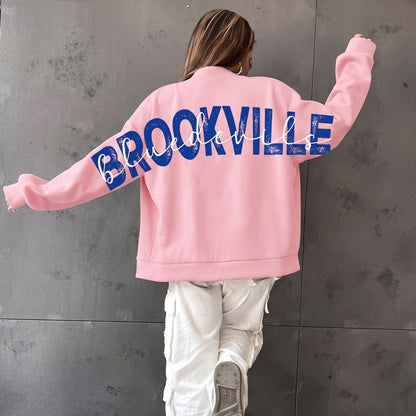 Personalized Sleeve-to-Sleeve Back Print Retro Graphic Sweatshirt