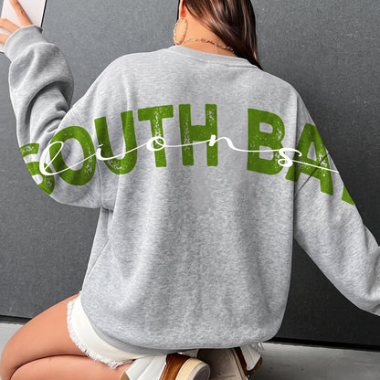 Personalized Sleeve-to-Sleeve Back Print Retro Graphic Sweatshirt