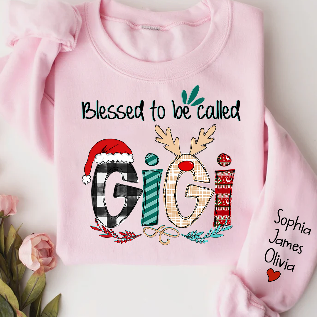 Blessed to be called Gigi And Grandkids Sweatshirt