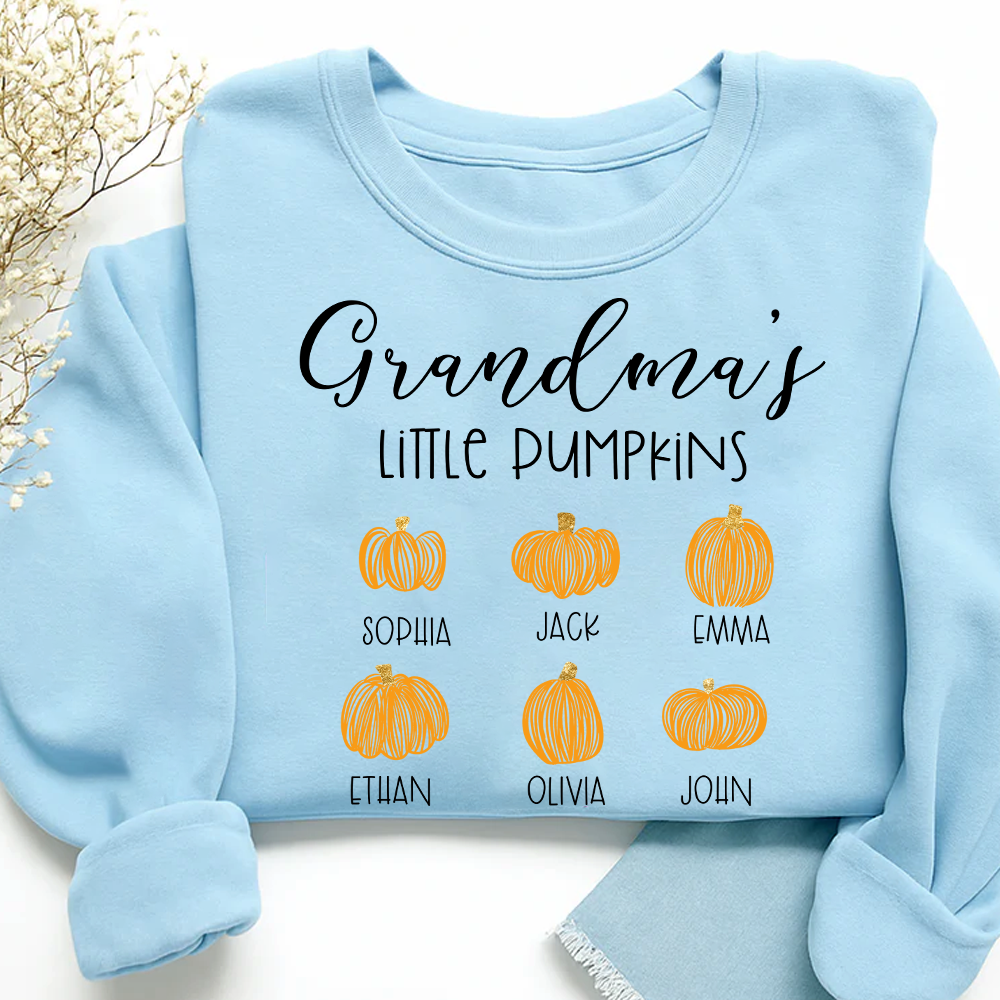 Grandma's Little Pumpkins And Grandkids Sweatshirt